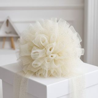 Tüll TÜTÜ ROYAL SPARKLE ecru gold