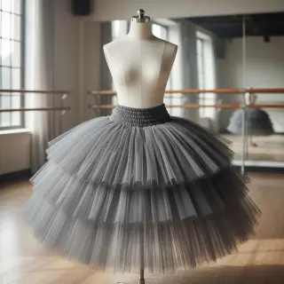 Tüll TÜTÜ dark grey 160 cm