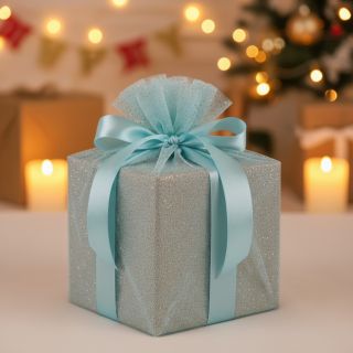 Tüll TÜTÜ ROYAL SPARKLE light blue gold