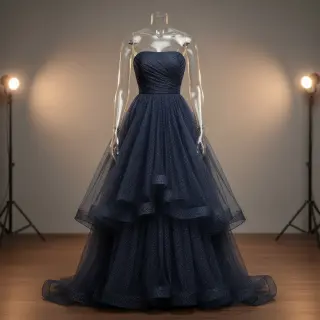 Tüll TÜTÜ ROYAL SPARKLE navy silver