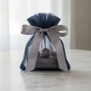 Tüll TÜTÜ ROYAL SPARKLE navy silver