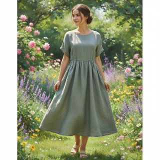 Lenvászon pamuttal Lico camo green