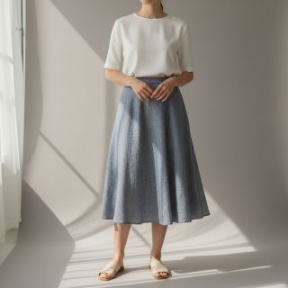 Lenvászon pamuttal Fishbone navy