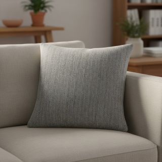 Lenvászon pamuttal Fishbone black