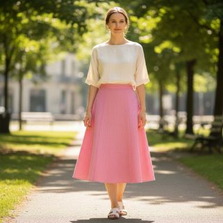 Lenvászon pamuttal Fishbone fuchsia