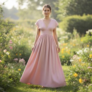 Lenvászon pamuttal Fishbone pink