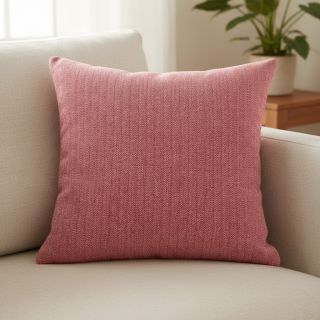 Lenvászon pamuttal Fishbone red