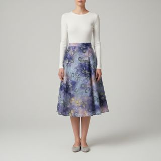 Pamutvászon TIE DYE EMBROIDERY Poppy design T