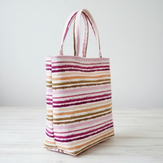 Pamutvászon Small stripes Snoozy old pink