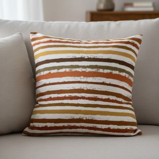 Pamutvászon Big stripes Snoozy brick