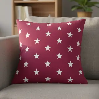 Pamutvászon Stars cerise