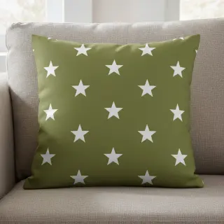 Pamutvászon Stars green