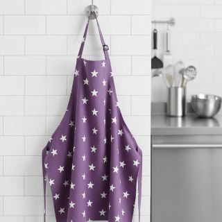 Pamutvászon Stars purple