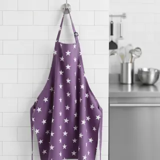 Pamutvászon Stars purple