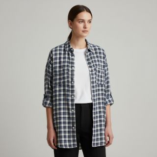 Pamutvászon YARN DYED CHECK BRUSHED Silva design B