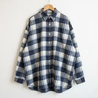 Pamutvászon YARN DYED CHECK BRUSHED Silva design A