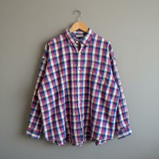 Pamutvászon YARN DYED Square cerise