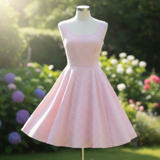 Pamutvászon YARN DYED CHECK BRUSHED light rose