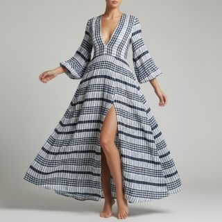 Pamutvászon YARN DYED Stripe navy