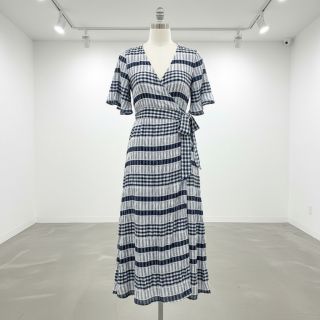 Pamutvászon YARN DYED Stripe navy