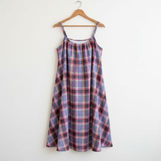 Pamutvászon YARN DYED LUREX Check purple