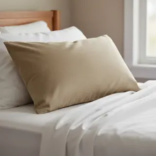 Popelín pamut anyag dark beige