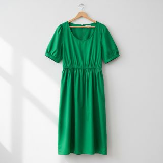 Popelín pamut anyag kelly green