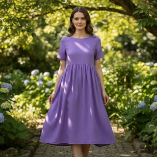 Popelín pamut anyag purple