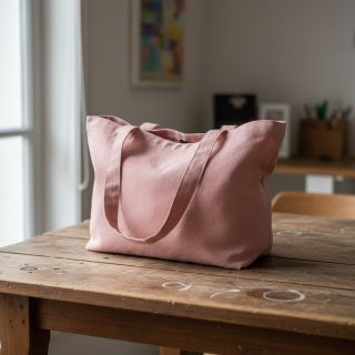 Popelín pamut anyag dark rose