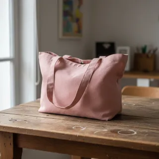 Popelín pamut anyag dark rose