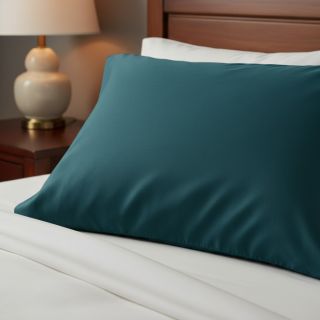 Popelín pamut anyag dark cyan