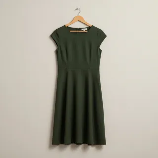Popelín pamut anyag army green