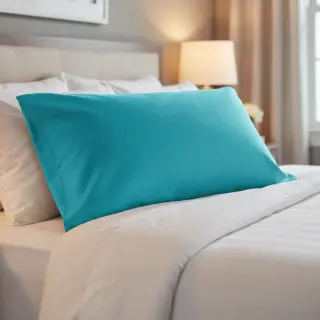 Popelín pamut anyag light turquoise