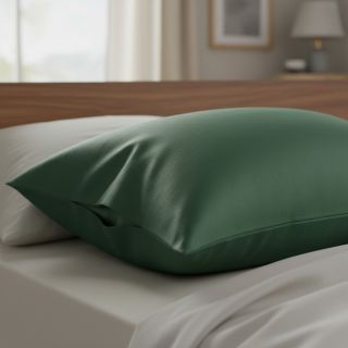 Popelín pamut anyag dark green