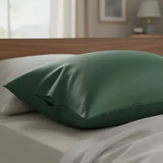 Popelín pamut anyag dark green