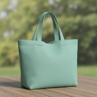 Popelín pamut anyag fresh sage