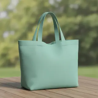 Popelín pamut anyag fresh sage