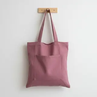 Popelín pamut anyag mauve