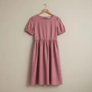 Popelín pamut anyag mauve