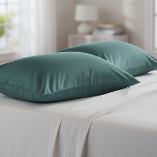 Popelín pamut anyag dark petrol