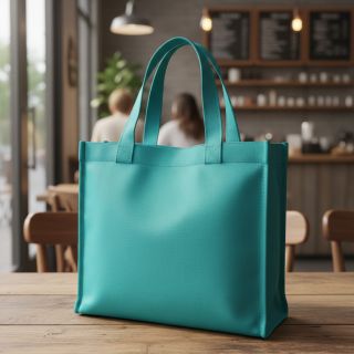 Popelín pamut anyag turquoise