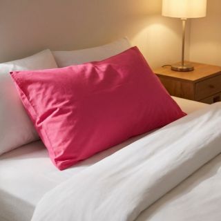 Popelín pamut anyag pink