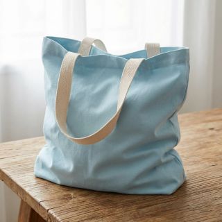 Popelín pamut anyag light blue