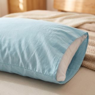 Popelín pamut anyag light blue