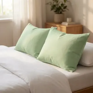 Popelín pamut anyag light mint