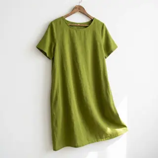 Popelín pamut anyag green
