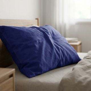 Popelín pamut anyag dark cobalt