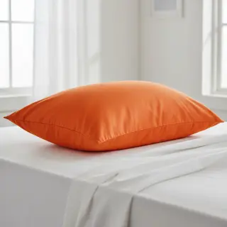 Popelín pamut anyag orange