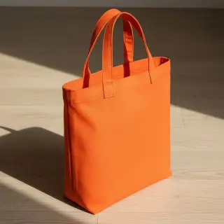 Popelín pamut anyag orange