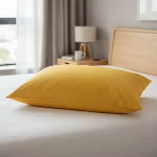 Popelín pamut anyag yellow